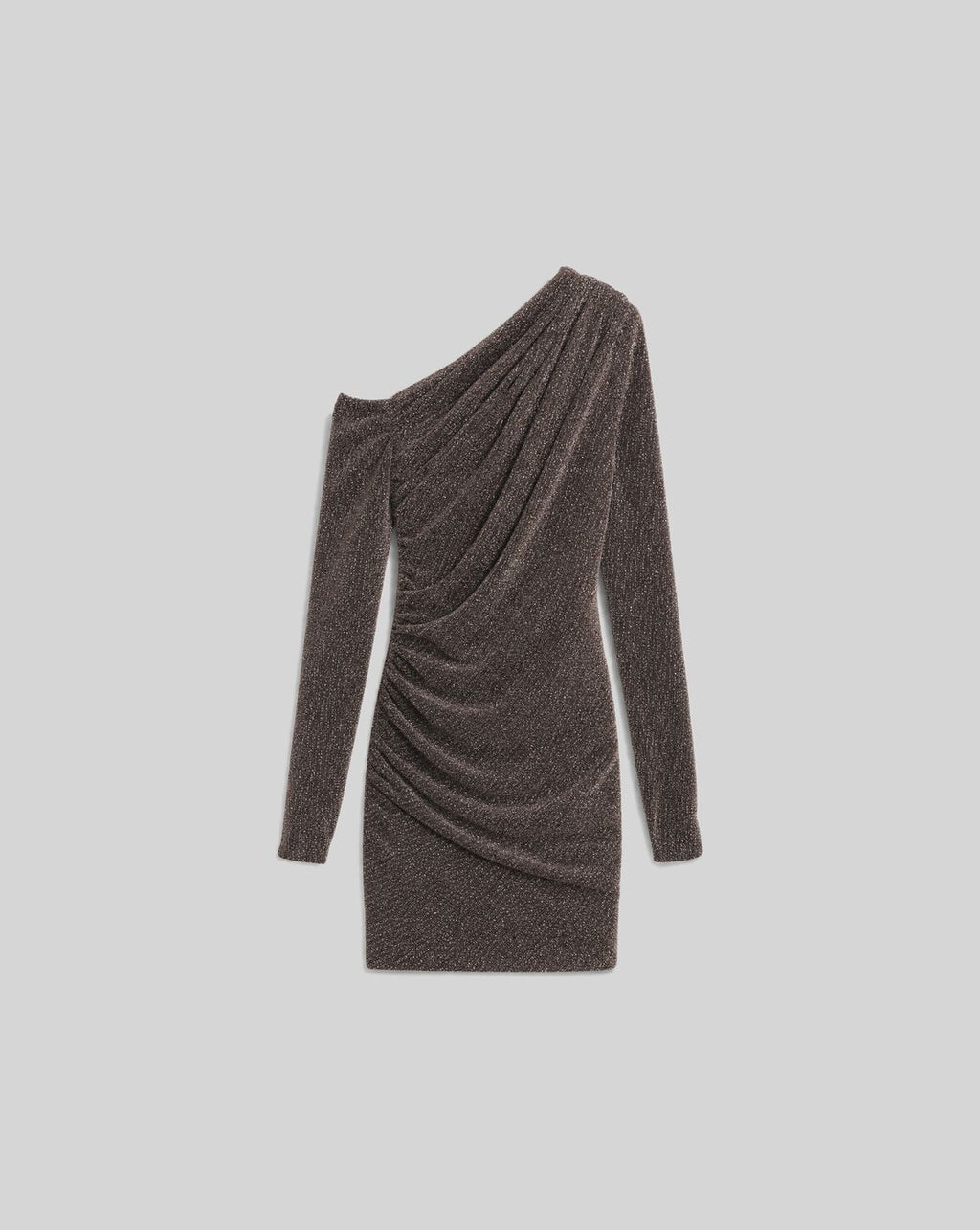 ROBE DRAPÉE À STRASSROSE GOLD