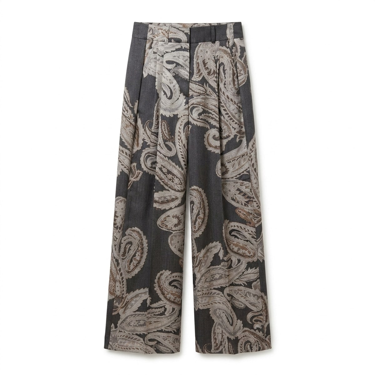 Pantalon Alexandre en soie imprimé cachemire