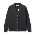 Cardigan Joelle gris, bouton bijoux