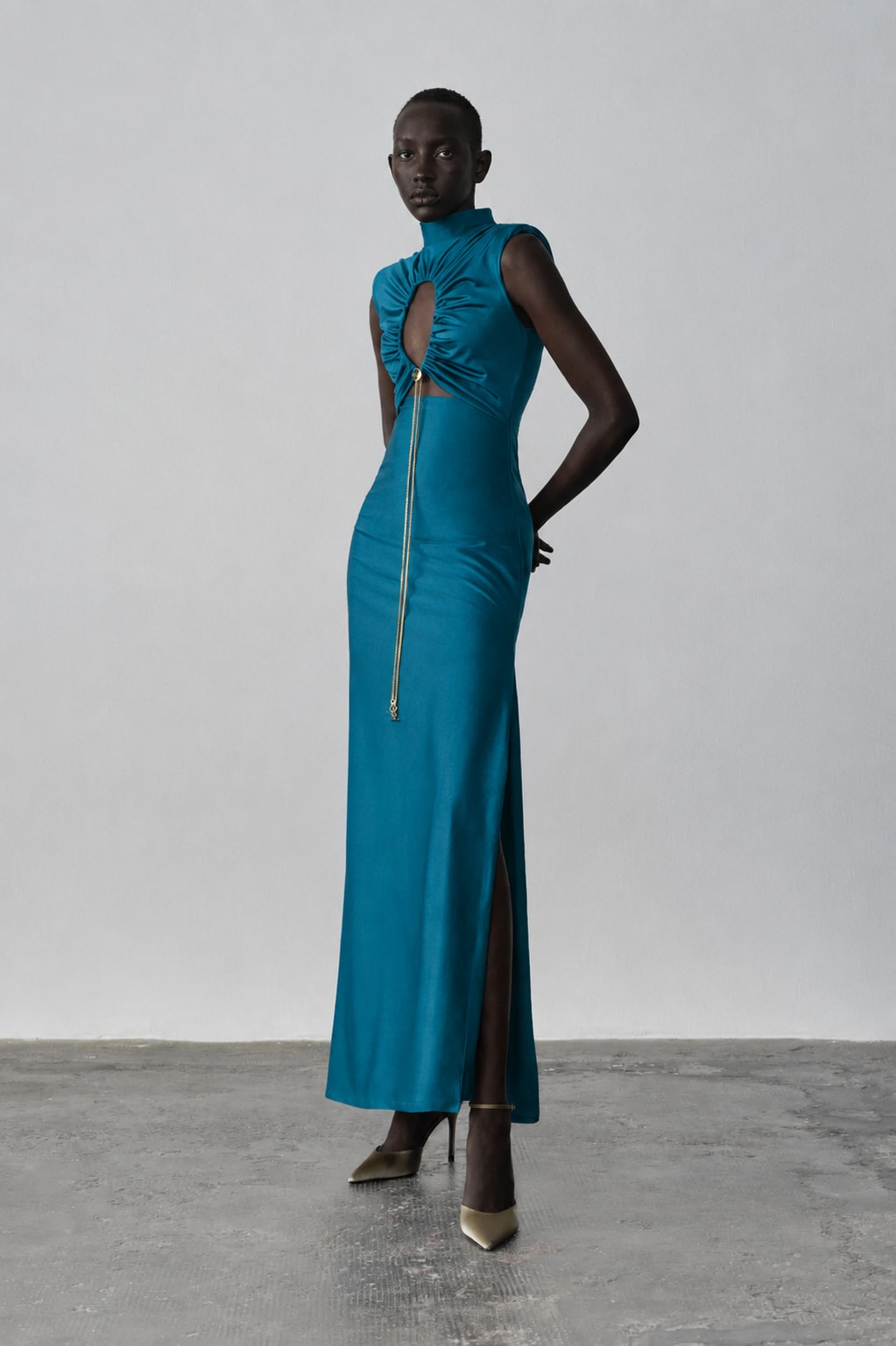 Genis river turquoise dress
