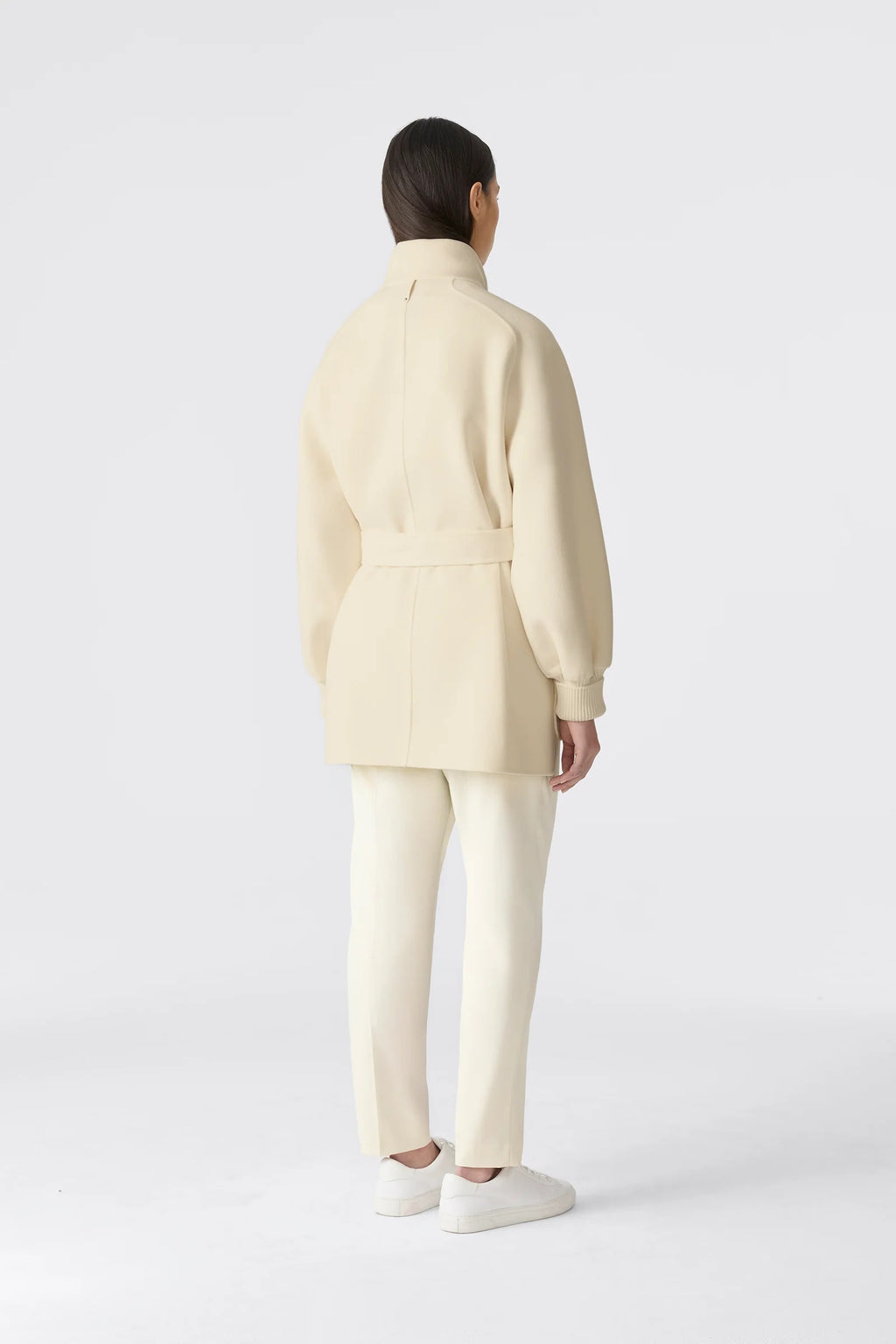 SHANIA Belted coat in double-face wool UP TO -5ºC