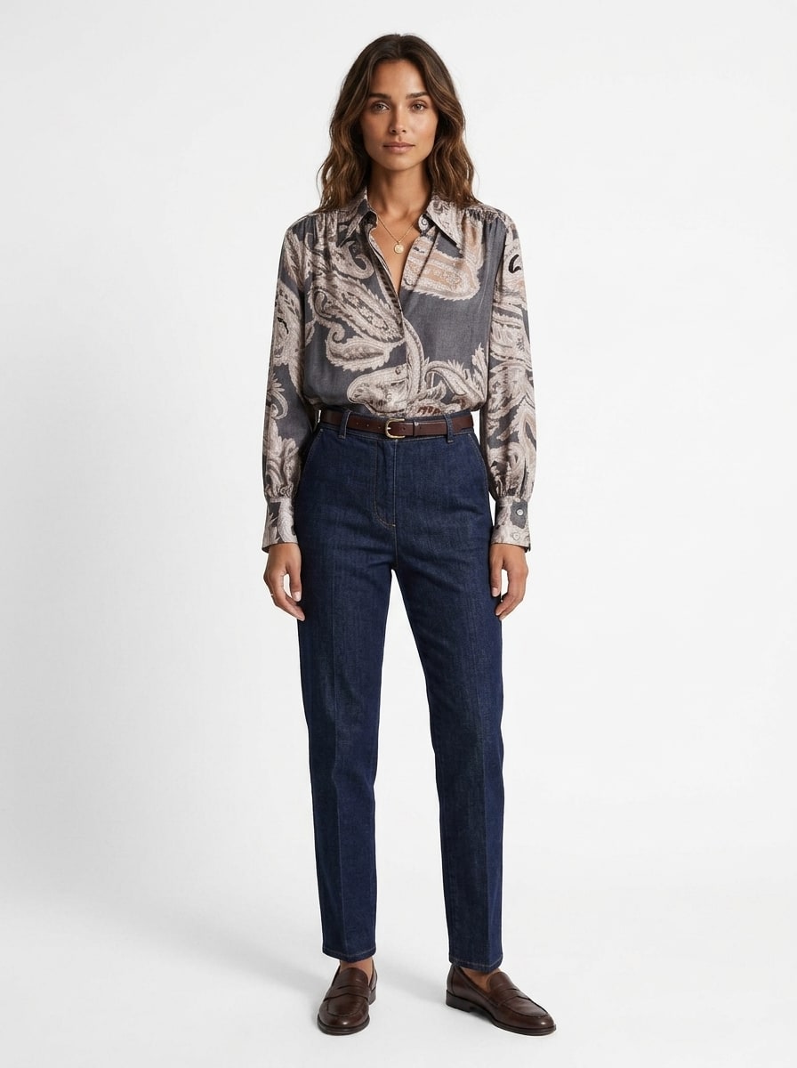 Chemise Charlie imprimée cachemire